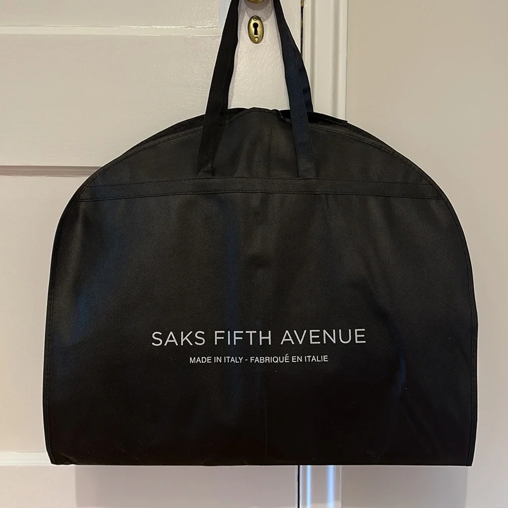SFA Garment bag cloth 43”x23.5” black carry strap handles Fold Pack suit dress